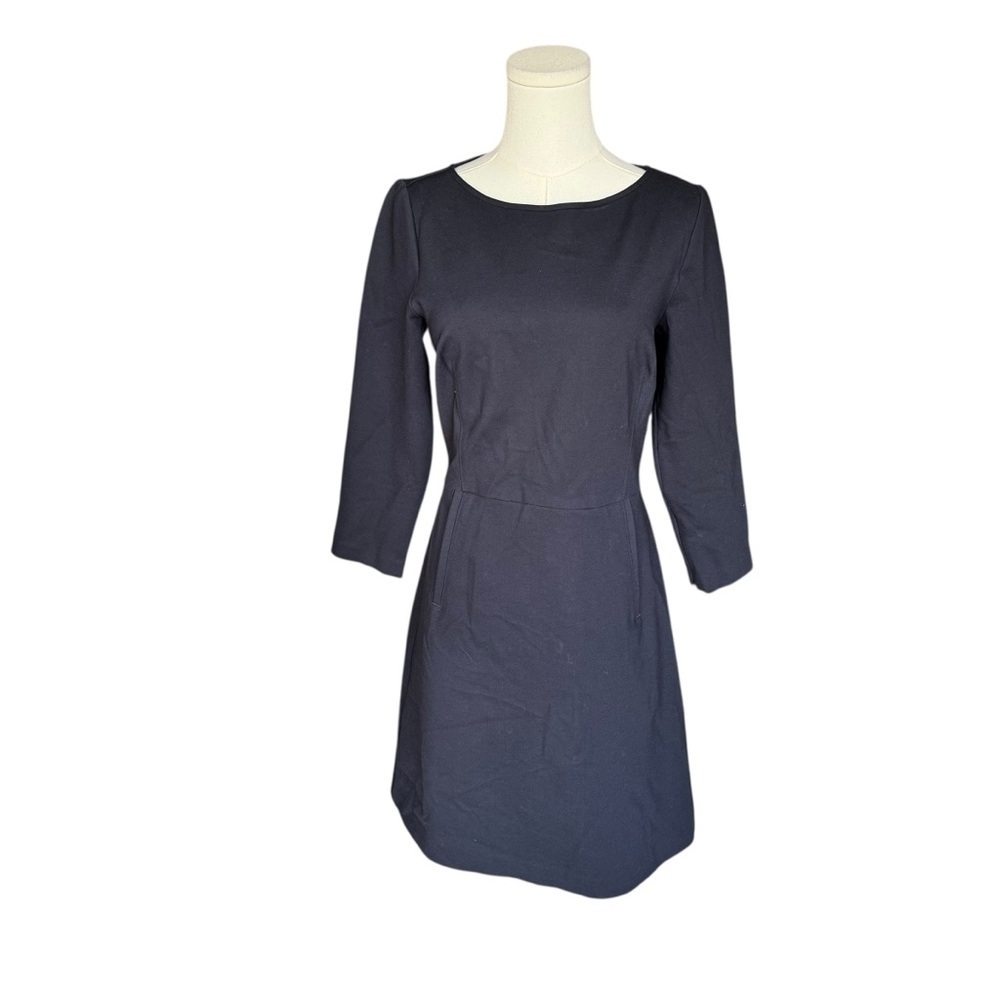 SPANX - Perfect A-Line 3/4 Sleeve Dress Classic Black Sz M - Picture 4 of 10